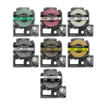 비정품 호환 엡손 라벨 프린터 테이프 카트리지 색상별 글자별 주문, 18mm, AS18KW흰색배경/검정글자