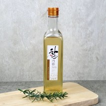 유리병 투명 사각 참기름병 420ml FN425S (원터치캡) 오일용기 소스 양념 포장용기, 원터치캡-블랙