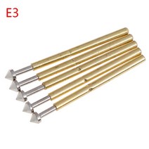 100 X P75-E2 / P75-E3 스프링 테스트 프로브 포고 핀 1.3mm 원추형 헤드 금도금 1.0mm 골무, 02 E3