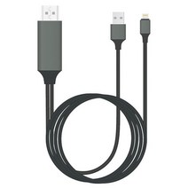 3in1 마이크로 USB 유형 C HDMI 어댑터 케이블 아이폰 X 6 7 8 IPad 삼성 S8 S9 IOS HDTV, 04 iOS Black