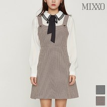 미쏘 잔체크 레이어드 치마 MIWOW9313R