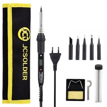 납땜 용접 JCD 80W 전기 납땜 인두 키트 온도 조절 220V 110V 붙여 넣기 Desoldering 펌프 용접 도구 세트, 06 WHITE_02 80W 220V_01 미국