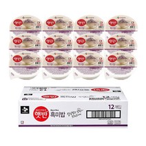 햇반 흑미밥, 210g, 12개