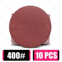 10PCS 라운드 사포 샌딩 디스크 금속 자동차 나무 휠 복원 연마 키트 805000 그릿 모래 시트 26 인치, 10PCS Grit 400, 2 inch 50mm, 10PCS Grit 400