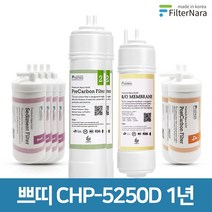 청호나이스 쁘띠 CHP-5250D 고품질 정수기 필터 호환 전체세트, 선택02_1년관리세트(4+2+1+2=9개)