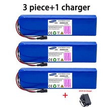 7S4P 24v 10Ah 리튬 이온 배터리 팩 29.4v 전기 자전거 모터 Ebike 스쿠터 18650 BMS 충전기, [07] green, 1개