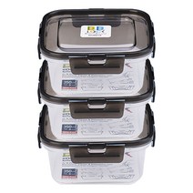 코멕스 BBLOCK 정사각 밀폐용기 그레이 350ml X 3개