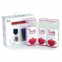 [P1D] 키친락 KITCHEN LOCK 보관용기 3P SET K3000 / 반찬통 음식물보관용기 냉장고보관용기 ( P1D / 991247EA ), 본상품선택