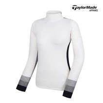 [테일러메이드] [테일러메이드]여성 배색 하이넥 티셔츠 TWTHJ7913-100