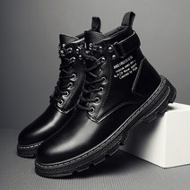 남성 겨울 구두 shoes 672# 워커 가을 부츠 블랙컬러 가죽 뉴타임즈 Z