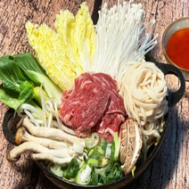 소고기 샤브샤브 밀키트 1인분 513g 한식 캠핑용 야식 국물요리 음식 P000BZNW헌터, 샤브샤브 1팩, 1개
