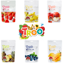 TROO 동결건조 과일칩 6봉 묶음 상품(딸기 블루베리 사과 바나나 파인애플 망고)