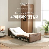 [플라츠]초저상 4모터 리클라이닝 의료용 전동침대 라피오포지셔닝 자유로운 각도조절 높이조절, UB포인트(통기형)