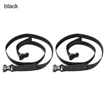 2pcs Adjustable Hiking Outdoor Camping Supplies Safety Buckle Binding Belt Storage Belt Storage Stra, 01 black