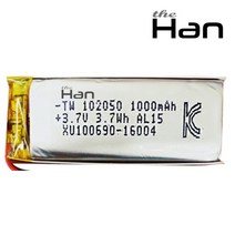 더한 리튬 폴리머 배터리 충전지 102050 1000mAh