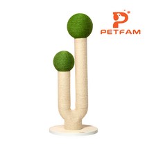Petfam U자형 애완 고양이 캣타워 스크래쳐 아프리카 원목 천연황마 믹스 컬러 프리 코디 115CM 93CM, 고액(115cm), 녹색