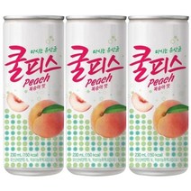 쿨피스 복숭아맛, 3개, 230ml