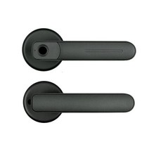 지문자물쇠 안전고리 사물함자물쇠 스마트 도어 잠금 전자 홈 지문 TTlock 키 앱 해제 실내 사무실 나무, 02 black_01 60-70mm