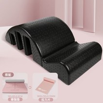 집에서하는 홈필라테스 스파인코렉터 아크바렐 요추 스트레칭 허리 운동, 블랙 척추교정기 + 요가매트 + 1.8M 랠리시트