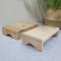 강아지식탁 고양이 낮은 식탁 급식기 물그릇 받침, 크림(35x20x9)