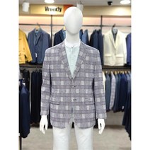 런던포그 GD01 린넨 스트레치 체크 자켓 LLAJA757