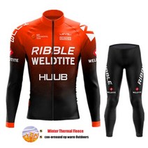겨울자전거복장 라이딩 싸이클 보온 복장 팀 열 양털 사이클링 의류 남성 저지 정장 야외 따뜻한 승마 의류 긴 턱받이 바지 세트