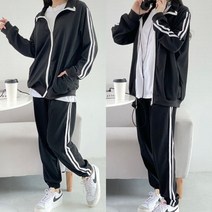 멜란지 두줄집업세트 상하세트 남여공용 트레이닝 L XL 츄리닝 캐주얼룩 나들이룩 유니크 넉넉한핏