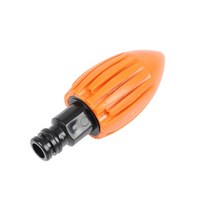 하수구뚫음기계 배수구 싱크대 하수구막힘 뚫어뻥와셔 노즐 파이프 준설 플러셔 고압 워터 로켓 제터 스프, 03 주황색