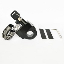 ALocPro 케이블 포함 헤드기어 잠금 장치 도난 예방 2키 아연 합금 할리 데이비슨 악세서리 보안 범용 오토사이클 스쿠터 바이시클 부품 7/8 튜브 헤비 듀티