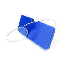 코받침없는안경 무테 폼 독서 안경 코 클립 미니 남성 여성 핀스-Nez 휴대용 돋보기 타원형 케이스 포함 1 1.5 2