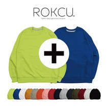 ROKCU 특양면 맨투맨 [1+1] 남녀공용 4계절 4XL까지 빅사이즈