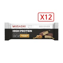 Musashi High Protein Bar Peanut Butter 무사시 하이 프로틴 바 피넛버터 90g 12개입