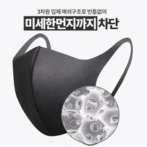 드레시백 개별포장 당일배송 숨쉬기 편한 성인용 검은색 무지 마스크 10매