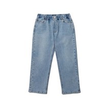 KIDS 레귤러 핏 밴딩 데님 팬츠 라이트 인디고 REGULAR FIT BANDING DENIM PANTS LIGHT INDIGO YE
