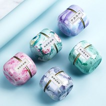 빈 라운드 Tinplate 통 차 컨테이너 캔들 캔 캔디 쿠키 립 밤 DIY 양초 연고에 대한 작은 스토리지 통, 하나, Fantasy Galaxy