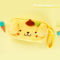 폼폼푸린 하트 사각 파우치_초등학생 어린이 필기구 펜통 지퍼 필통 연필통 소품 펜, 단품, 단품