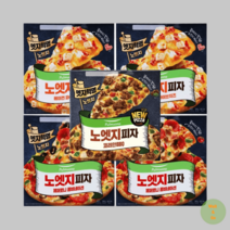 풀무원 냉동 피자 노엣지 간편식 안주 세트 총 5판, 종합 5판 노엣지 치즈2판+콤비2판+코리안 BBQ1판