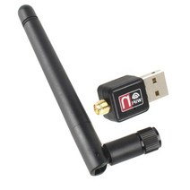 네트워크 랜카드 WiFi 150M 무선 카드 USB 2.0 인터페이스 회전식 안테나 외부 미니 WIFI 수신기 PC 노트북, [01] black