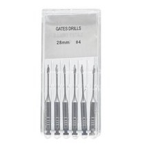 핸드 리머 볼트 WELL CK 치과 Endodontic 드릴 게이트 Glidden Peeso 리머 로터리 32mm/28mm 엔진 사용 스, 19 Gates Drill 28mm 4