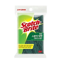 3M 항균 스폰지 양면 다목적수세미 SL-135 /3M수세미/양면수세미/강력수세미/청소수세미/3M강력수세미/스폰지수세미, 1, 1개