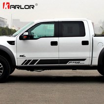 포드 레인저 랩터 F150 픽업용 자동차 차량용 양면 스티커 데칼 장식 1쌍, 02 WHITE_05 F550