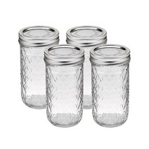 볼메이슨 크리스탈젤리 유리밀폐용기 354ml 12oz x4개