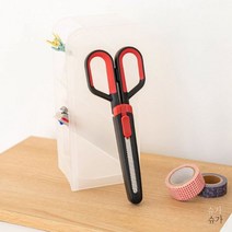 사무실 오피스 문구 용품 2in1 가위 칼 세트, 가위칼1개