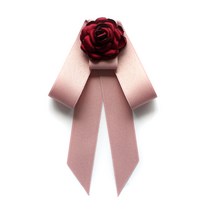 리본 나비 넥타이 액세서리 XIN 버전의 패션 블루 꽃 리본 나비 목 꽃으로 장식 된 대형 더블 레이어 나비 넥타이 블라우스