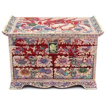 (랑재)명품 나전 선비4단 보석함 (적275mm) (김영만 문화재기능인작품)