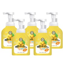 해피바스 레몬이랑 손씻자 버블 핸드워시 250ml 5개, 상세내용참조