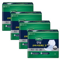 디펜드 안심장시간용 28개입 4팩 라운드형 성인용기저귀, 30개입 4팩
