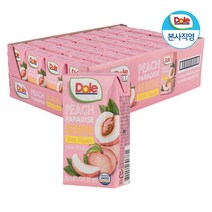Dole 돌 피치 파라다이스 120mlx32입 100%과즙으로 만들어 더 건강하고 맛있는 팩주스, 1세트