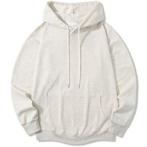 일루소 소프트 특양면 베이직 무지 후드티