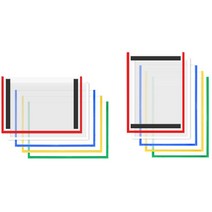 A3 후면자석 내용물교체형 투명 안내판 표지판 10개입 사인물 전시용품 알림판 표지판 안내 팻말, 쿠팡1 아이스초코 가로형 백색 10개, 쿠팡1 아이스초코 본상품선택
